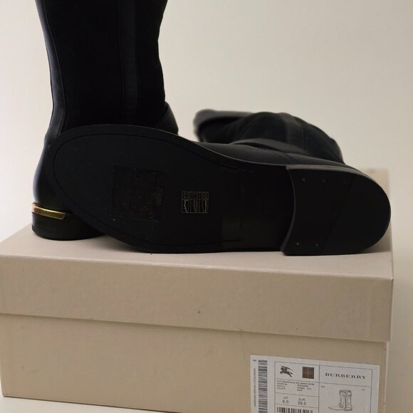 Never Worn Burberry NWB! Burberry Black Grantville Shearling Boots Size 39.5 - Picture 4 of 4
